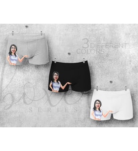 BK Gift Kişiye Özel 3 Adet Karikatürlü Eğlenceli Erkek Boxer Seti, Yıl Dönümü/ Doğum Günü / Sevgililer Günü Hediyeleri, Ona Özel Hediye, Esprili Hediye-10