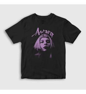 Presmono Unisex Çocuk Siyah Different Kind Of Human Aurora T-Shirt 537257tt