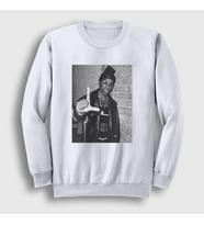 Presmono Unisex Beyaz Harlem Rapper Hiphop Big L Sweatshirt 553923tt (Beyaz)