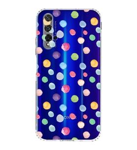 PrintiFy Honor 20 ile Uyumlu Water Color 6  Kamera Korumalı Şeffaf  Kılıf