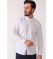 G687 DEWBERRY ERKEK GÖMLEK-BEYAZ