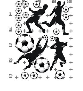 Yenilebilir Şeker Kağıt Futbol Futbolcu Temalı Pasta Süsleme