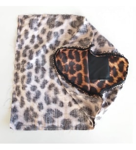 Angel Çanta Aksesuar Fermuarsız 38X38 Cm Dikilmiş Astar Leopar