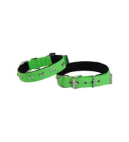 Actirex Neon Yumuşak Doku Kemik Desenli Köpek Boyun Tasma Green Medium 57cm En 3cm (Yeşil)