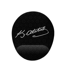 Atatürk Imza Bilek Destekli Kaymaz Buruşmaz Kırılmaz Mouse Pad