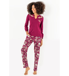 DoReMi Bayan Pijama Takımı (Bordo)