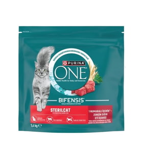 Purina One Sığır Etli Kısırlaştırılmış Kedi Maması 1.4 Kg