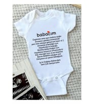 Babaya Özel Doğum Günü Zıbın