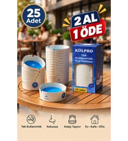 KÜLPRO 25'li Tek Kullanımlık Jel Kül Tablası Kokusuz, Taşınabilir, Hijyenik Küllük Kamp, Kafe, Ofis, Araç ve Dış Mekan