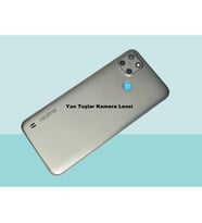 Tkgz - Oppo C25Y FULL KASA Arka Kapak Batarya Kapağı - FÜME