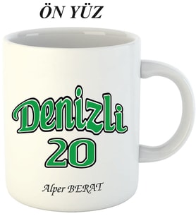 Kişiye Özel Hediyelik Denizli 20  Kupa Bardak