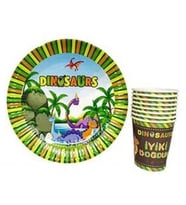 Sevimli Dinazorlar Tabak Bardak Set-