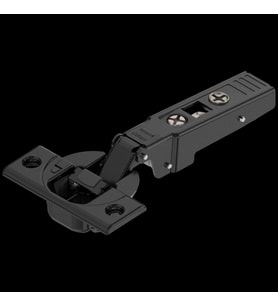 Blum Clip Top Blumotion Düz Menteşe Kalın Profil Kapak Onyx Siyah 71B9550 + 174H7100