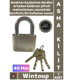 #Kilit Sertleştirilmiş Çelik Kanca L Mekanizma Disk Kilit Güvenli Sağlam Şık Krom Asma Kilit 40 Mm