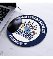 En Başarılı Bowling Oyuncusu İsme Özel Yuvarlak Mousepad