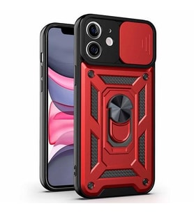 Vendas Apple iPhone 11 Kılıf Zore Vega Kapak (Kırmızı)