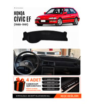 HONDA CIVIC EF (1988-1991) Uyumlu Torpido Örtüsü Torpido Kılıfı - Siyah