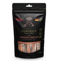 Reflex Snackies Füme Somon Etli Şerit Kurutulmuş Et Köpek Ödülü 170gr