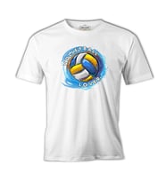 Voleybol Aşkı Beyaz Erkek Tshirt