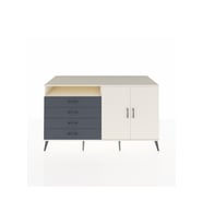 Kronos Konsol 3 Raflı 4 Çekmeceli 2 Kapaklı 176x59x99 Aytaşı-Aytaşı/Antrasit