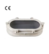 Sealux - Oval Lumboz ABS Plastik Beyaz (50x26cm): Füme Temperlenli Cam Estetiği