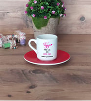 Teyze Daha Cool Türk Kahvesi Fincanı Kırmızı Teyzeye Hediye