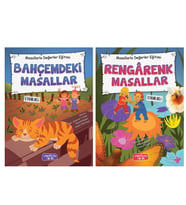 Ciltli Renkli Masal Kitapları Seti 2 Kitap Takım