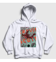 Presmono Unisex Beyaz Fly Astroworld Travis Scott Kapüşonlu Sweatshirt 42481tt