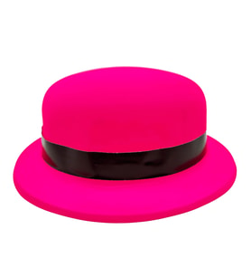 Neon Pembe Uv Parti Şapkası Plastik