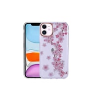 Apple iPhone 11 Uyumlu Kılıf Desenli Simli Sert Zore İnka Kapak (Model 3)