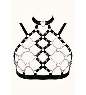 Mulvxbrf Brf02 Zincirli  Lastik Göğüs Harness - Brf926 (Mulvix)
