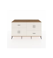 Kronos Konsol 3 Raflı 2 Çekmeceli 4 Kapaklı 176x59x99 Çam-Aytaşı