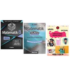 TUDEM YAYINLARI LGS MATEMATİK 3 BOYUT BECERİ TEMELLİ SORU BANKASI - MATEMATİK KLAVUZ DENEME - HEDİYE