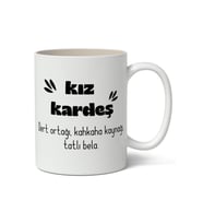 Kız Kardeş Baskılı Kupa Bardak Baskılı Kahve Kupa Bardak