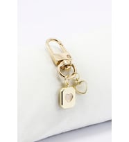 Mineli Metal Kalpli Klipsli Cüzdan Süsü Charm Çanta Süsü Anahtarlık Gold Renkli