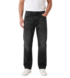 DeepSEA Erkek Baggy Fit Likralı Siyah Kot Pantolon – Bol Kesim Geniş Paça Taşlanmış Jean 2600058