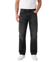 DeepSEA Erkek Baggy Fit Likralı Siyah Kot Pantolon – Bol Kesim Geniş Paça Taşlanmış Jean 2600058