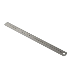 Wrax 20cm 13mm Inox Çelik Cetvel (Gri)
