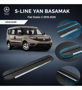 Fiat Doblo 2 Uzun S-Line Premium Krom Yan Basamak  2010-2020