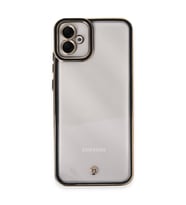 Samsung Galaxy A04e Kılıf Liva Lens Silikon - Siyah