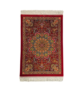 Saf İpek Makina Halı Ebat: (60 x 90) cm