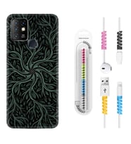 INFINIX Hot 8 9 10 11S Hot 10 Play 10T Kılıf Kablo Koruma Spiral Silikon Sarmaşıklar 1675