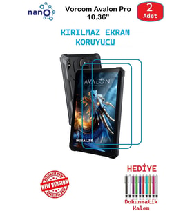 Vorcom Avalon Pro 10.36" İçin Nano Ekran Koruyucu 9h Esnek 2 ADET