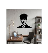 Atatürk Portresi Metal Duvar Tablosu