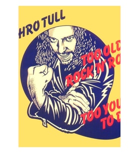 Jethro Tull Rock And Roll Için Çok Yaşlı: Ölmek Için Çok Genç Tablo Ahşap Poster Dekoratif