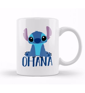 Lilo And Stitch Stitch Ohana Kupa Bardak Porselen