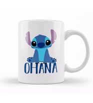 Lilo And Stitch Stitch Ohana Kupa Bardak Porselen
