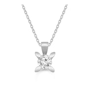 0.50 Karat Tektaş Pırlanta Kolye (Beyaz)