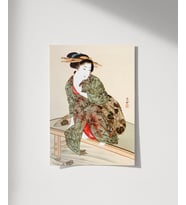 Çerçevesiz Poster Geleneksel Japon Zarafeti (Çok Renkli)