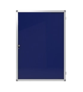 Kilitli Cam İlan Panosu 50x70cm Kumaş